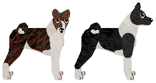 Basenji - Lime Green Flamingos V1